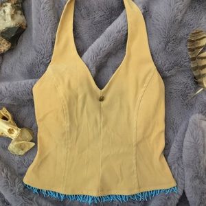 Vintage DESERT WEST women’s beaded halter top